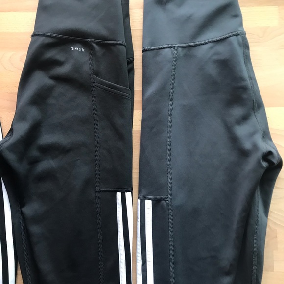 Adidas Three Stripe Legging with Pocket - Picture 4 of 5